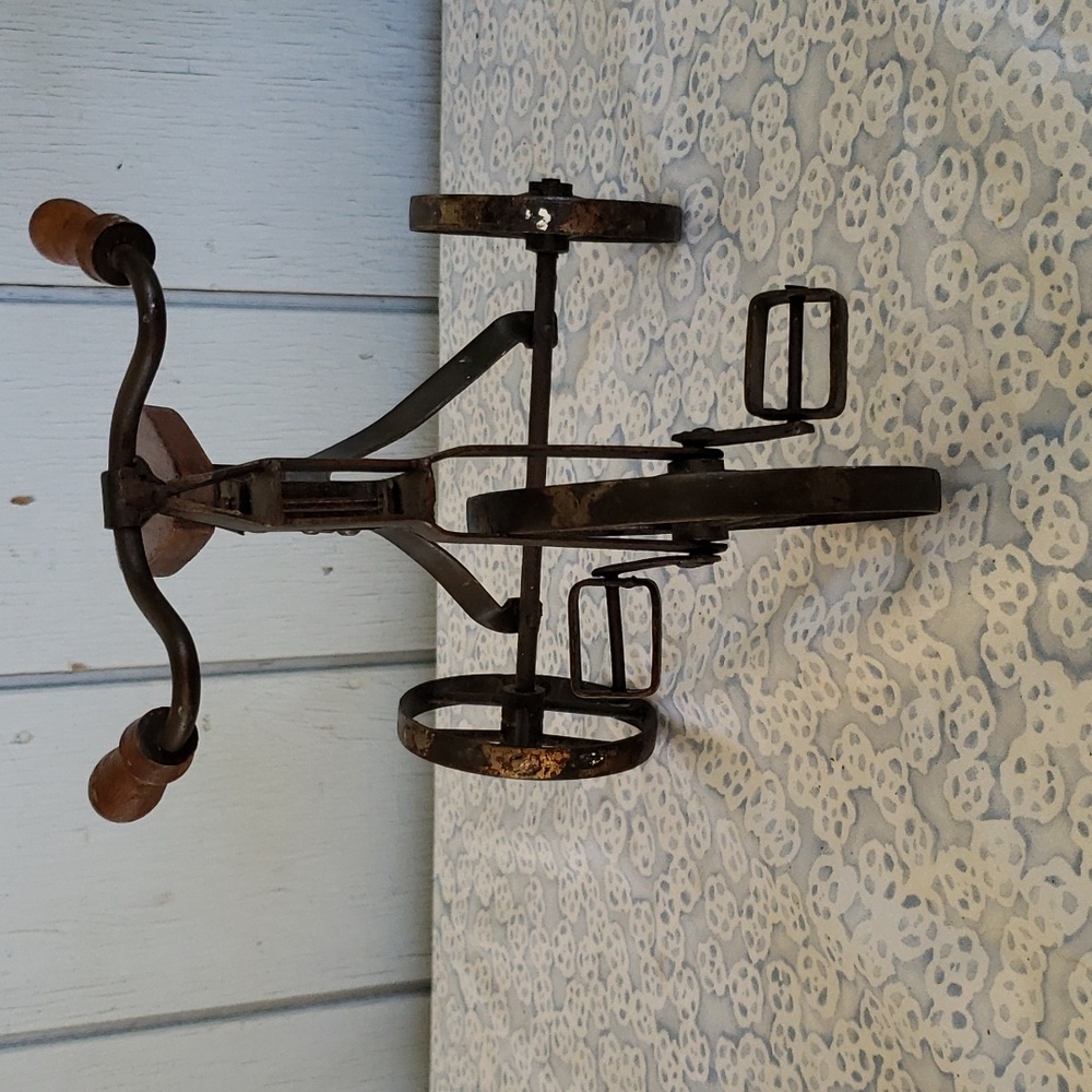 Vintage Metal Tricycle Toy Metal Bicycle Vintage Toy Bicycle Decor - Picture 5 of 15